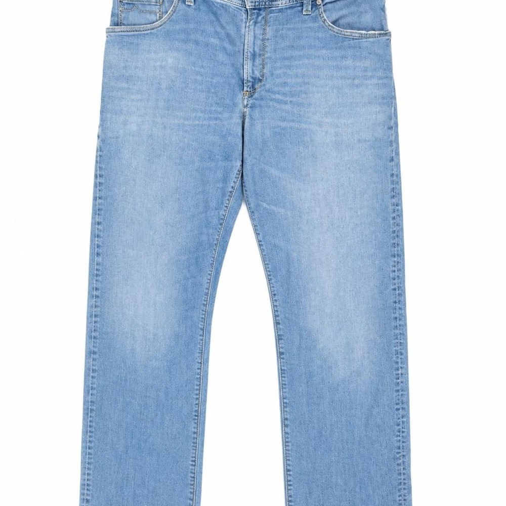 Alberto Pipe Light Wash Straight Leg Jeans – Men's 38x34